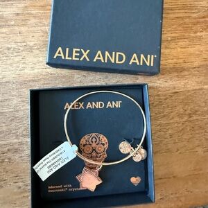 Alex and Ani Rose Gold Sacral Chakra Star Charm Bangle